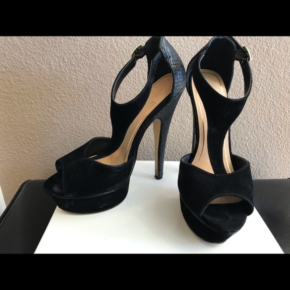 Black Strappy Sandals - Picture 2 of 3